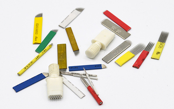 High Low Arc Permanent Makeup Needles , Disposable Microblading Needles